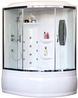 Душевой бокс Royal Bath ALP левый стекло прозрачное 150x100см RB150ALP-T-CH-L