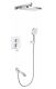 Душевая система Rose R1535F белый/хром