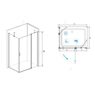 Душевой уголок RGW LE-44 1000х1200х1950