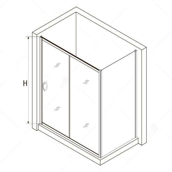 Душевой уголок RGW PA-76-1 (PA-016 + Z-060-2) 350876139-11 130x90см хром