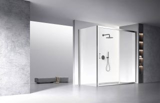 Душевой уголок Veconi Rovigo RV-060, 1900х1100х1950, хром, стекло прозрачное