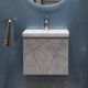 Тумба под раковину подвесная Vigo Geometry 032 50 см бетон