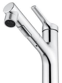 Смеситель для раковины Wonzon & Woghand WW-A40862-CR с выдвижным изливом хром