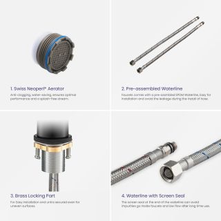 Смеситель для раковины Timo Saona 2361/03F чёрный