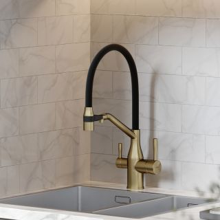 Смеситель для кухни Sancos Orta SC4008BG брашированное золото