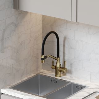 Смеситель для кухни Sancos Orta SC4008BG брашированное золото