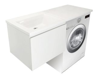 Подвесная тумба под раковину Эстет Dallas Luxe ФР-00001924 Л/П 120см один ящик белый