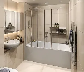 Шторка на ванну Good Door SCREEN GR5-120-С-СН