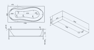 Панель фронтальная для ванны Bas Ямайка 180