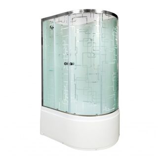Душевая кабина Deto ЕМ4511 L N (без крыши) 110х80х208 см