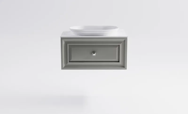 Тумба с раковиной Astra-Form Шарм 4631177713408 80 см серый матовый