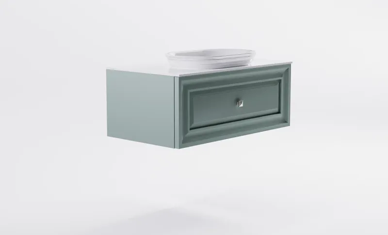 Тумба с раковиной Astra-Form Шарм 4631177713682 100 см зелёный матовый