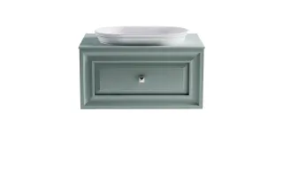 Тумба с раковиной Astra-Form Шарм 4631177715006 80 см зелёный матовый