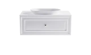 Тумба с раковиной Astra-Form Шарм 4631177715112 90 см белый матовый