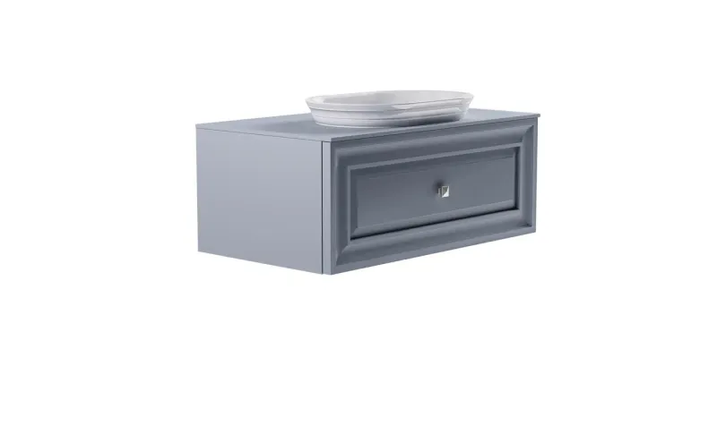 Тумба с раковиной Astra-Form Шарм 4631177715136 100 см голубой матовый