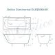Ванна чугунная Delice Continental 120х70 с отверстиями под ручки