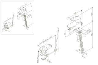 Смеситель Am.Pm Like F8082100 для раковины с д/к