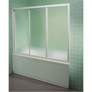 Шторка на ванну Ravak Supernova AVDP3-180 40VY0102ZG Grape профиль белый