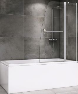 Шторка на ванну ABBER Ewiges Wasser AG50100 100см хром