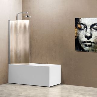 Шторка на ванну Vincea VSB-11800CH 80 см, профиль хром, стекло шиншилла