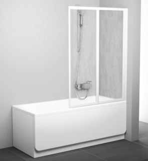 Шторка на ванну Ravak Supernova VS2 105 796M010041 Rain профиль белый