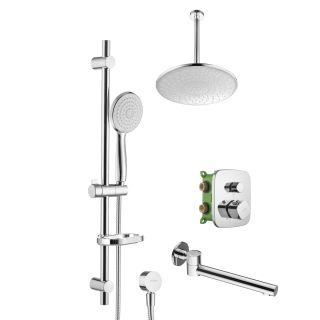 Душевой комплект Swedbe Platta 5561 с термостатом хром