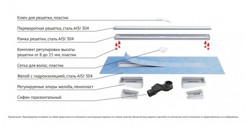 Душевой лоток Berges В1 Keramik Black 095119 80см чёрный матовый