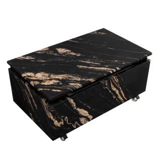 Тумба Cezares с одним выкатным ящиком, Черный Фьюжн, 796x476x300, SLIDER-800-1C-PI-NF-P