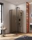 Душевой уголок Cezares SLIDER-AH-1-90-80/90-BR-NERO