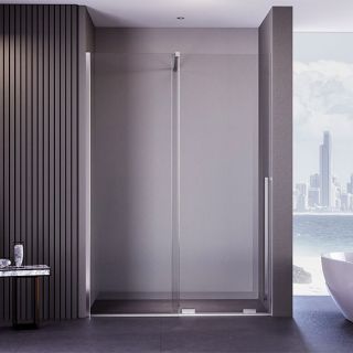 Душевая дверь Veconi Premium Trento PTDW-50CH, 1500x2000, хром, стекло прозрачное