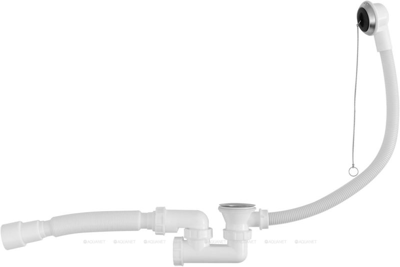 Слив-перелив для ванны Aquanet 328880 с цепочкой