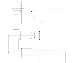Встраиваемый смеситель для раковины ABBER Zeitlos AF8912W белый