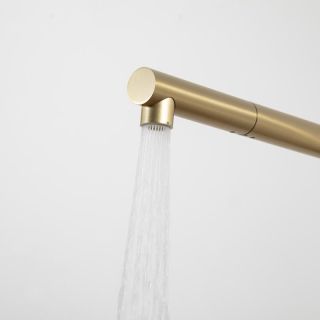 Смеситель для кухни Frap F6096-3 Золотой сатин