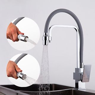 Смеситель для кухни Gappo G4398-4 с гибким изливом хром