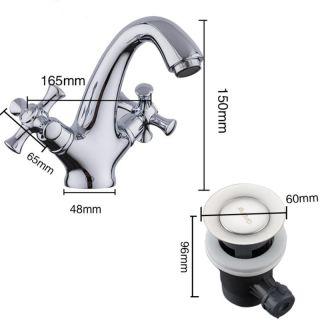 Смеситель для раковины Gappo G1042 хром