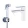 Смеситель для раковины с гигиеническим душем Gappo G1048-1 белый/хром