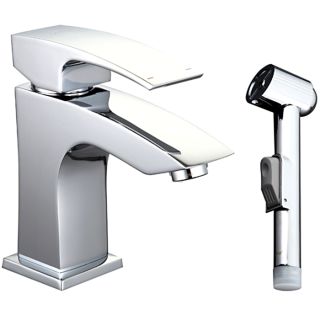 Смеситель для раковины с гигиеническим душем Gappo G1207 хром