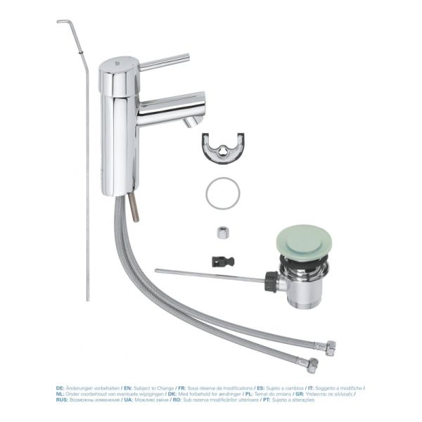 Смеситель для раковины GROHE Concetto 32204001 хром