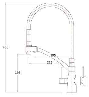 Смеситель для кухни ZORG Sanitary ZR 338-8 YF