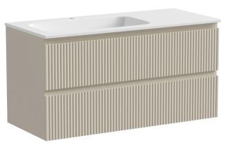 Подвесная тумба под раковину Sancos Snob R SNR100LCE левая 100см Beige Soft