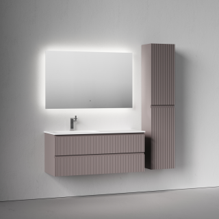 Тумба подвесная под раковину Sancos Snob R SNR120LSM левая 120 см Doha Soft