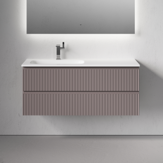 Тумба подвесная под раковину Sancos Snob R SNR120LSM левая 120 см Doha Soft