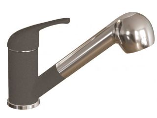 Смеситель для кухни Dr. Gans Соната с выдвижным изливом чёрный