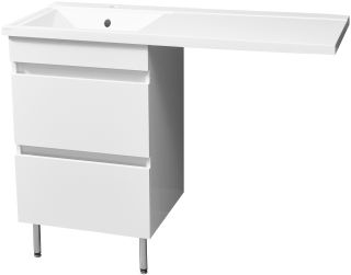 Тумба под раковину для стиральной машины Stella Polar Мадлен 120 белый SP-00000406