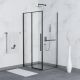 Душевой уголок RGW SV-42B (SV-12B + Z-050-2B) 32324238-014 130x80см чёрный