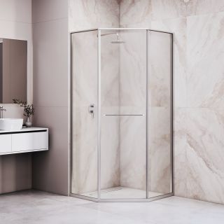 Душевой уголок RGW SV-82 "L" 33328200-11L 100x100 см хром