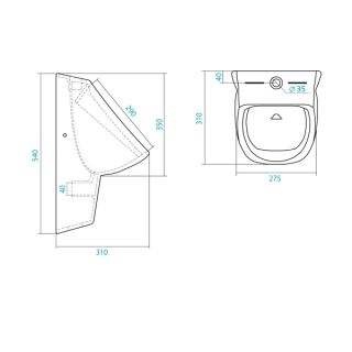 Писсуар Santek Гала 1WH301774
