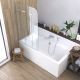 Акриловая ванна Berges Tari с каркасом 170x80см белый 050030
