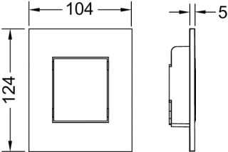 TECE Панель смыва писсуара TECEnow 9242403