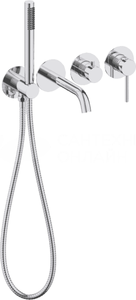 Смеситель для ванны с душем Timo Saona 2314/00YSM С ВНУТРЕННЕЙ ЧАСТЬЮ, хром